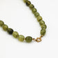 Kralenketting ovaal groen
