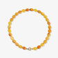 Kralenketting ovaal lichtgeel