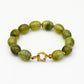 Kralenarmband ovaal groen