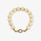 Kralenarmband vierkant beige