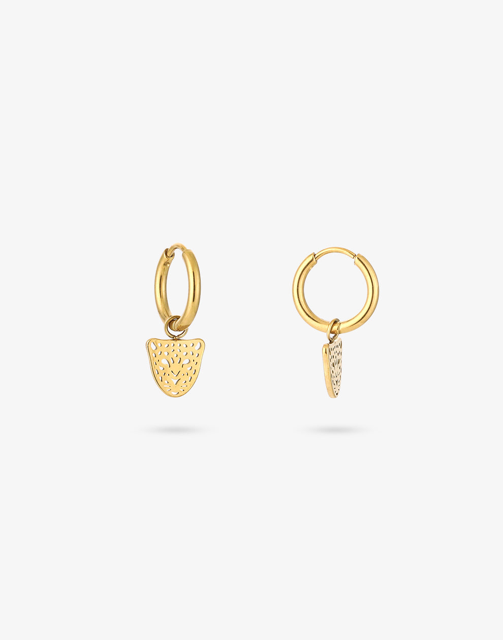 Oorringen leopard goudkleurig