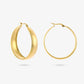 Thick hoop vintage goudkleurig