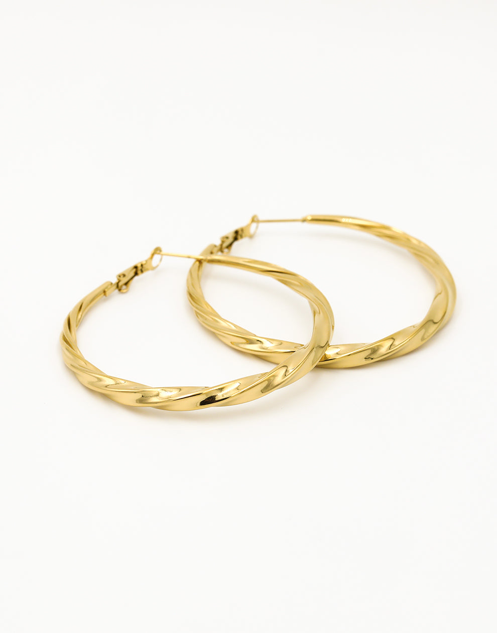 Hoops schroef 60mm goudkleurig