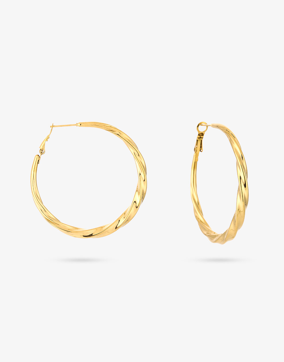 Hoops schroef 50mm goudkleurig