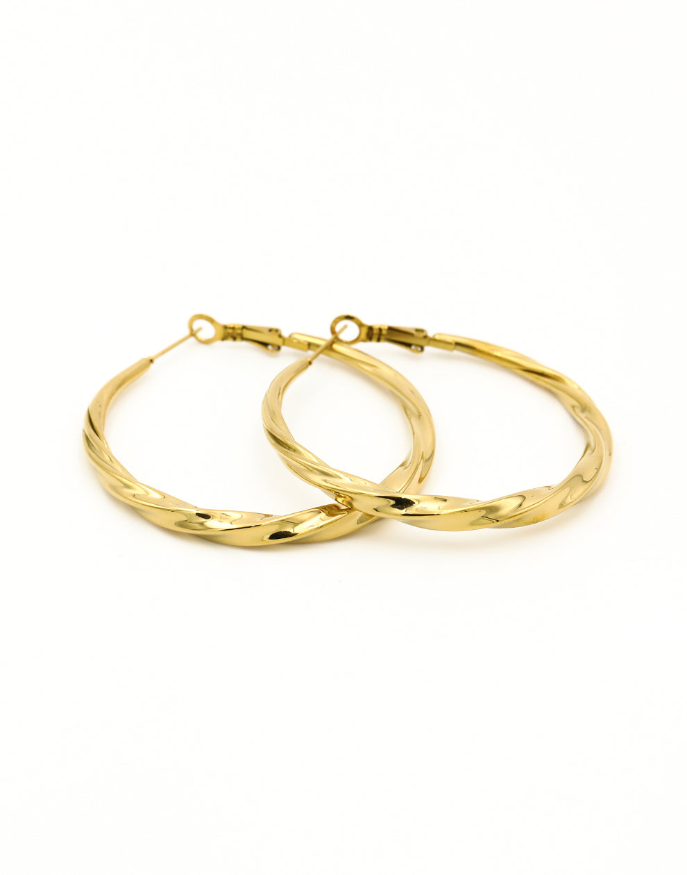 Hoops schroef 50mm goudkleurig