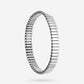 Stretch armband staafjes smal zilverkleurig