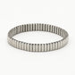 Stretch armband staafjes smal zilverkleurig