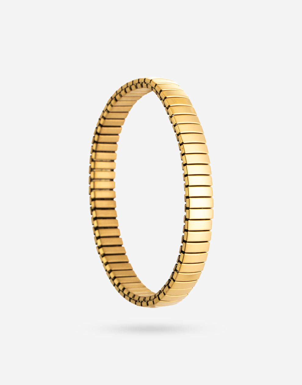 Stretch armband staafjes smal goudkleurig