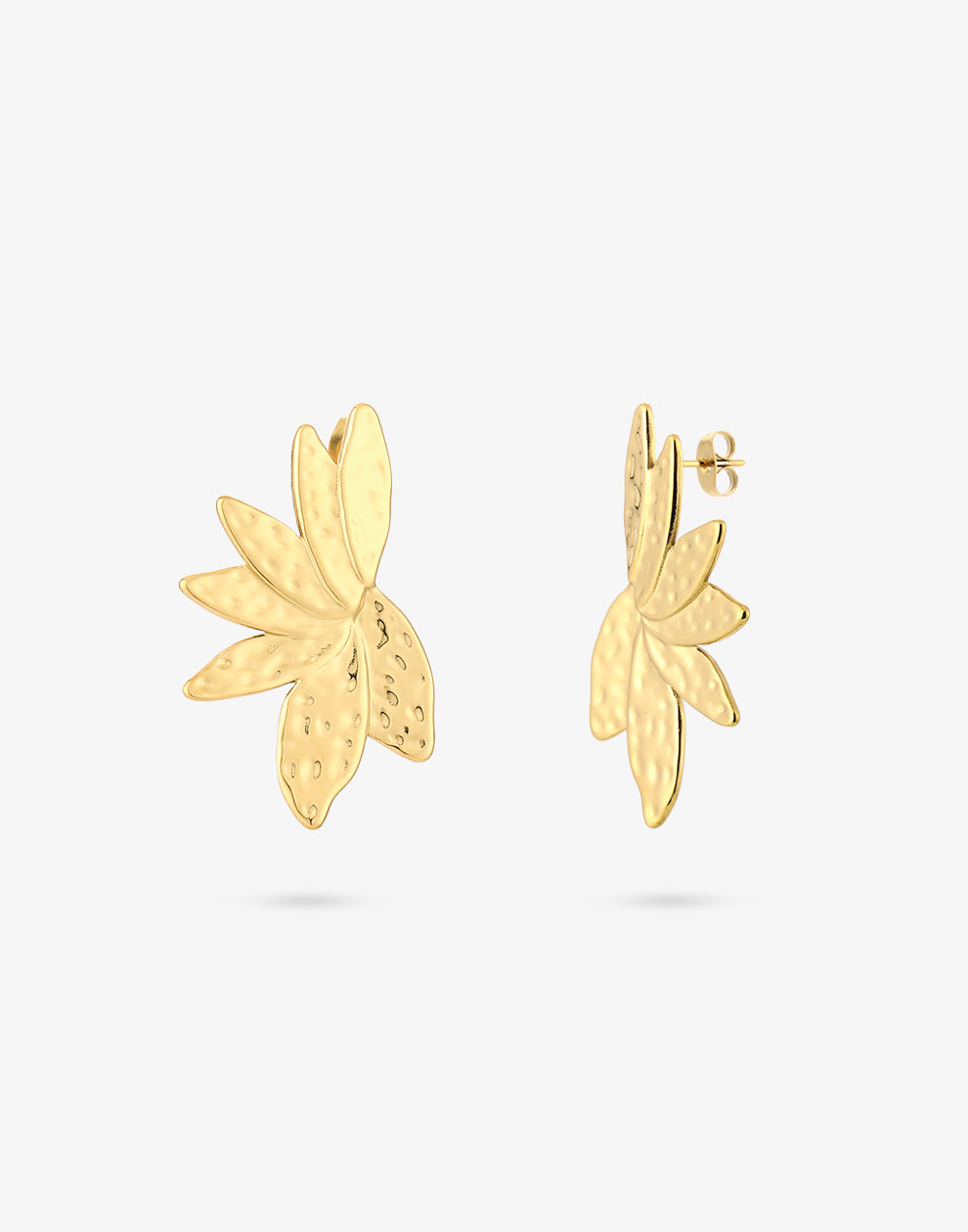 Statement oorbellen blad