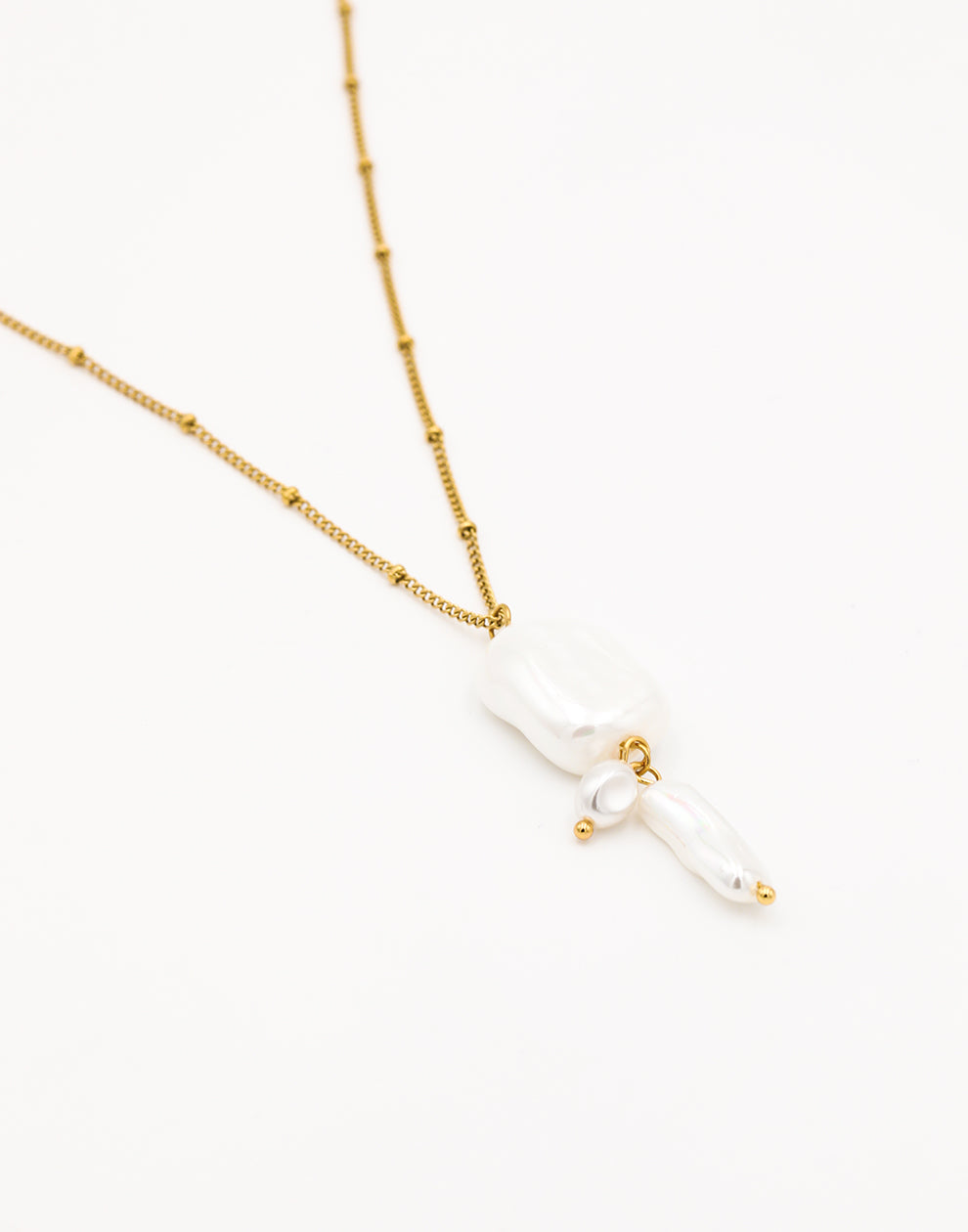 Lange ketting parel hanger