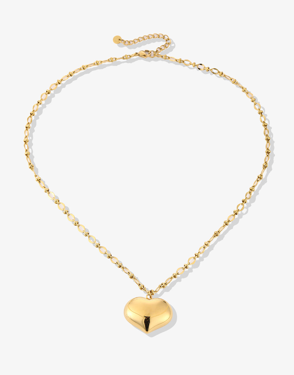 Lange ketting chunky hart