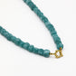 Kralenketting vierkant natuursteen blauw