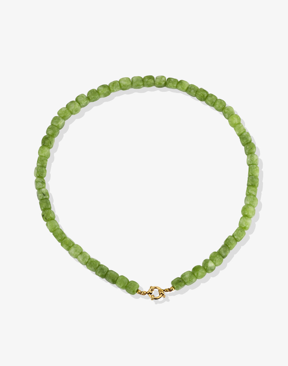 Kralenketting vierkant natuursteen groen