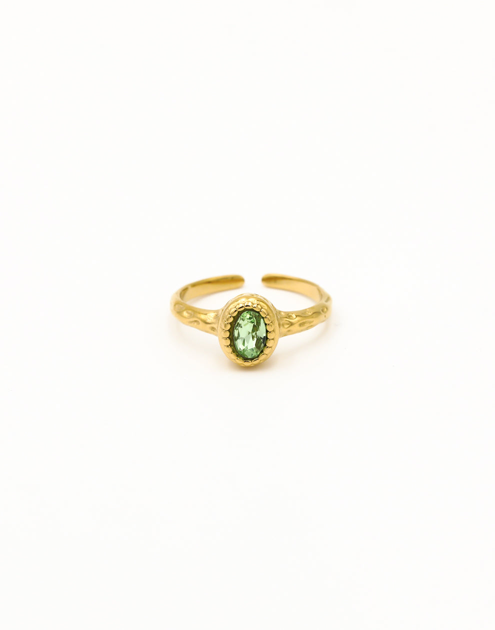 Vintage ring steen groen