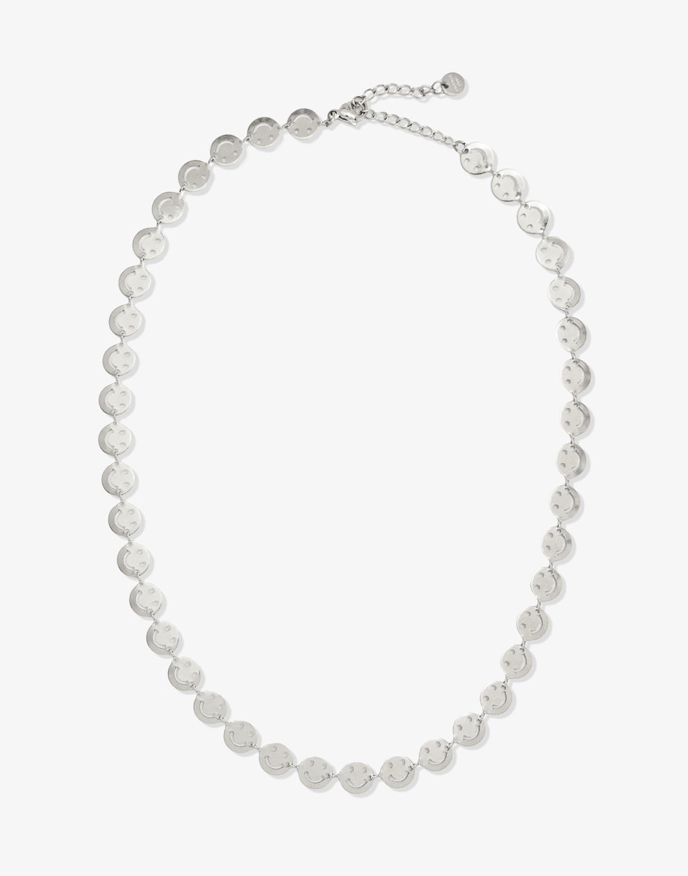 Ketting smileys zilverkleurig