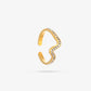 Wave ring strass