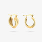 Twisted hoop goudkleurig 20mm