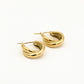 Twisted hoop goudkleurig 20mm