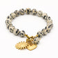 Kralenarmband bedels leopard