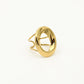 Statement ring abstract goudkleurig