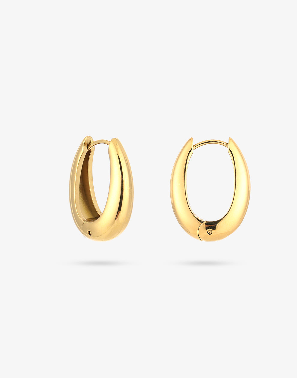 Ovale hoops goudkleurig 20mm