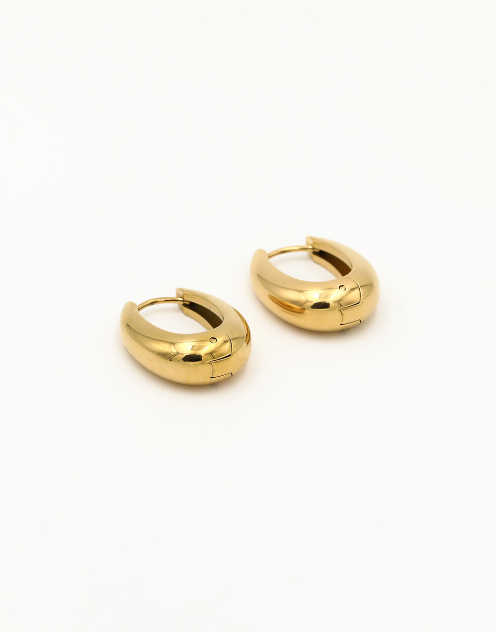 Ovale hoops goudkleurig 20mm