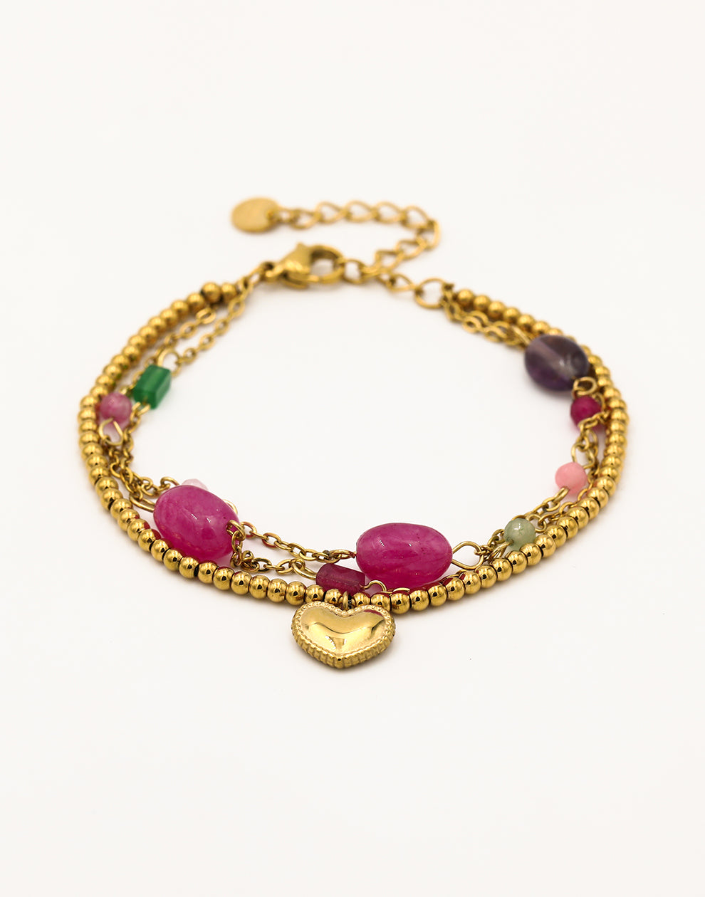 Summer kralenarmband hart