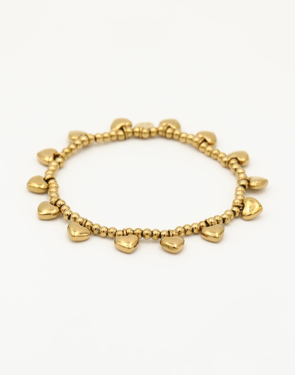 Stretch armband kleine hartjes