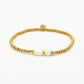 Stretch armband bollen parels