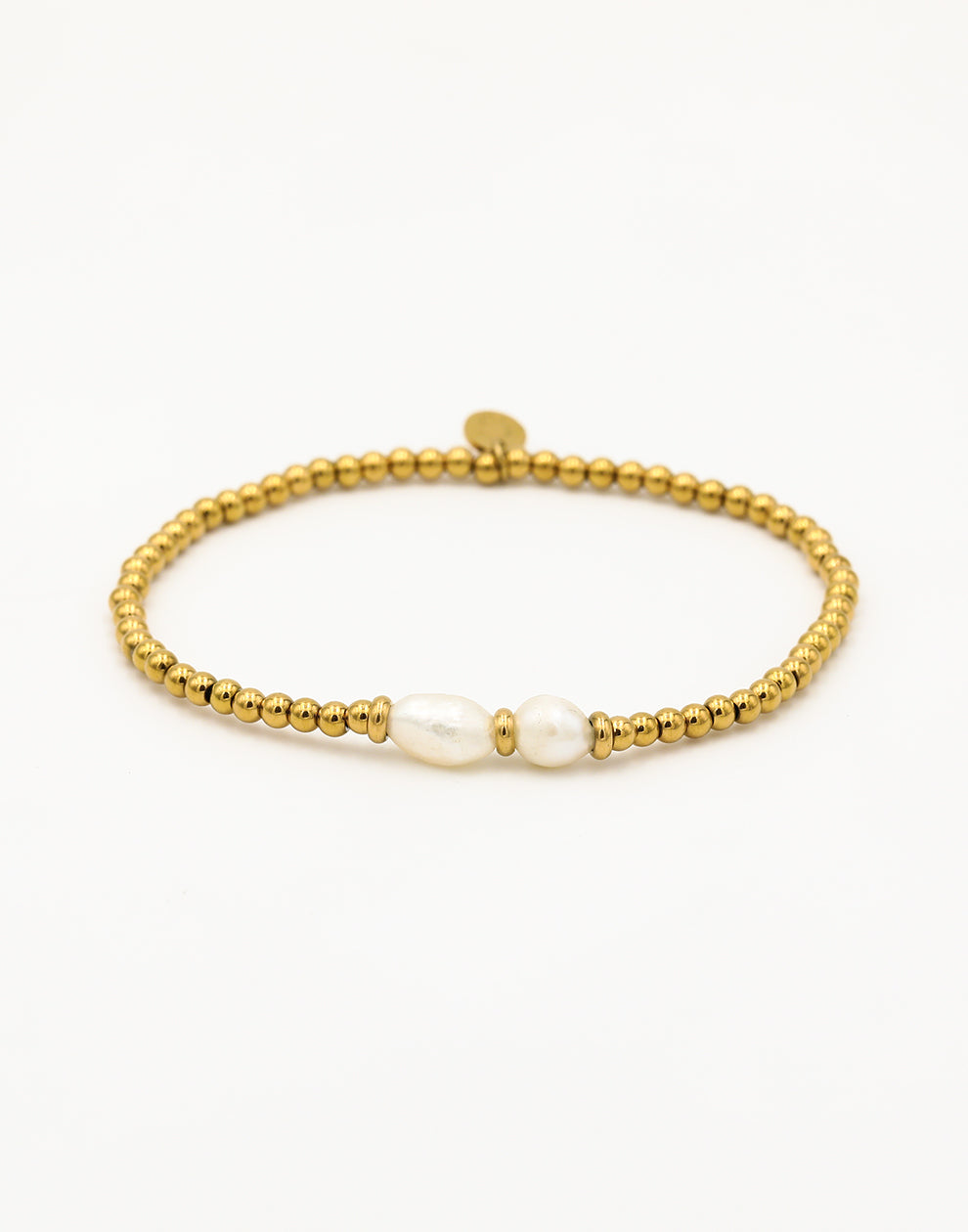 Stretch armband bollen parels
