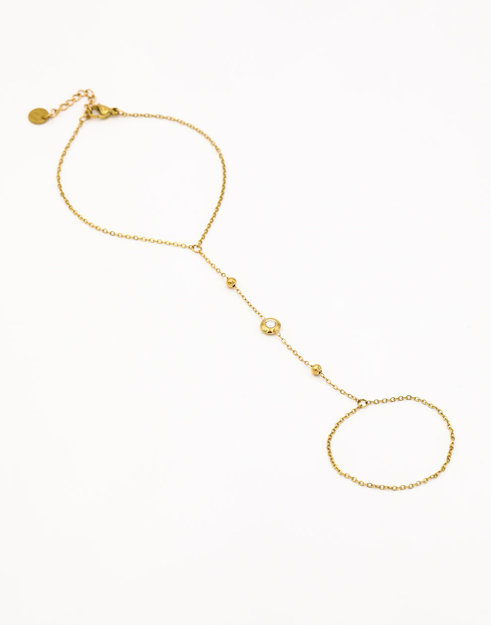 Hand chain rond steentje