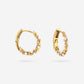 Twisted hoops parels 15mm