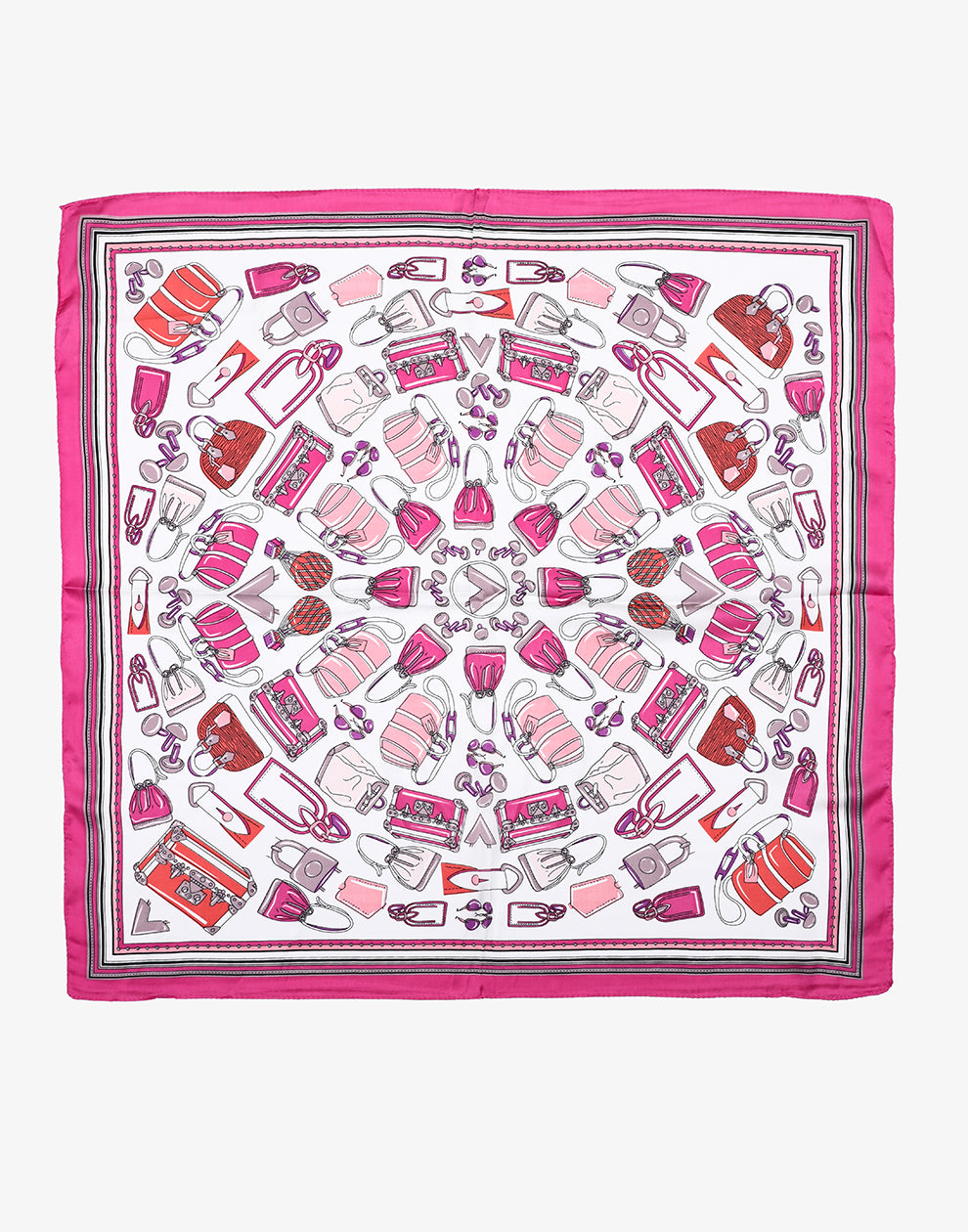 Vierkante sjaal travel fuchsia