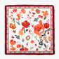 Vierkante sjaal poppy rood