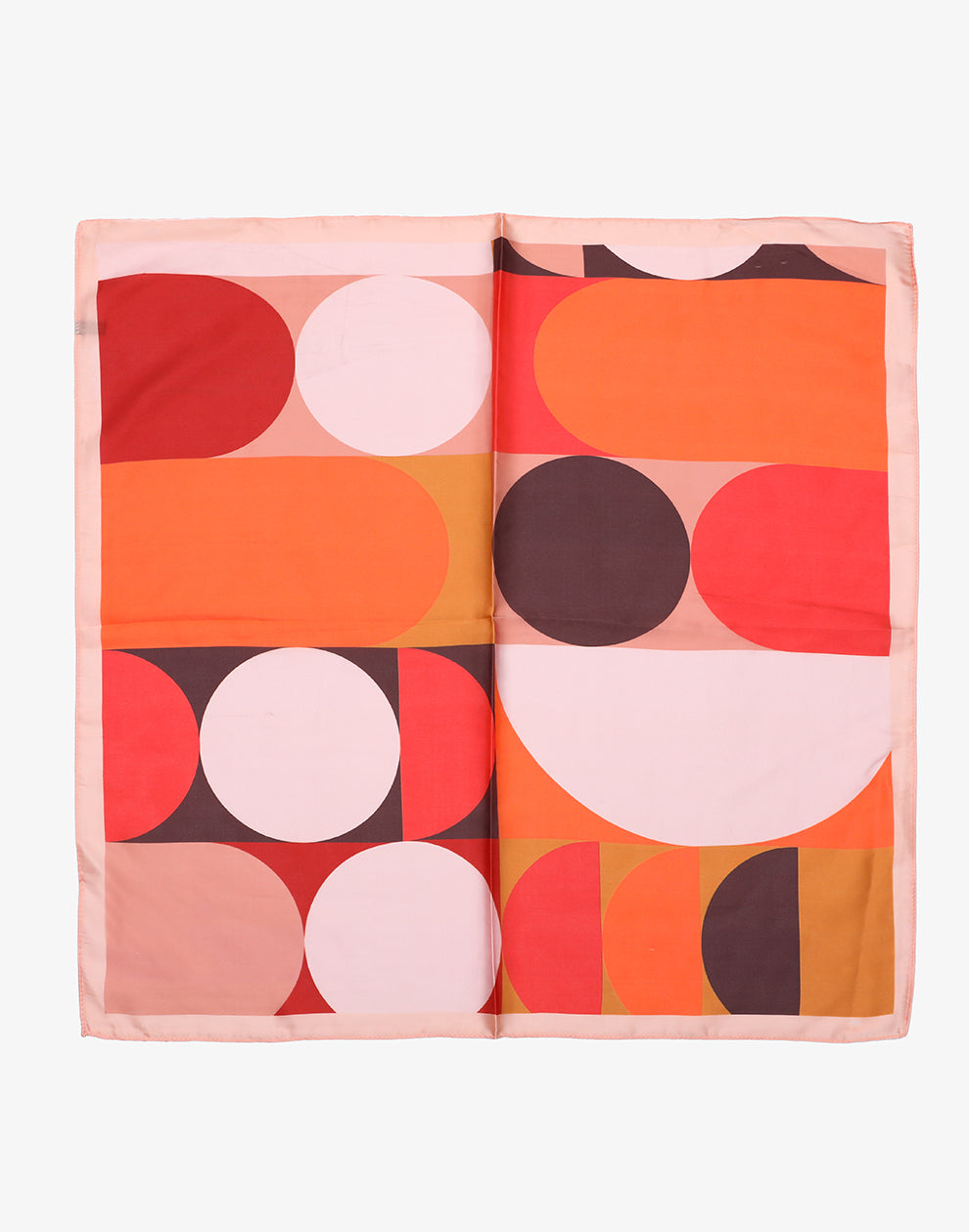 Vierkante sjaal abstract oranje