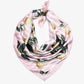 Vierkante sjaal stripes lemons roze