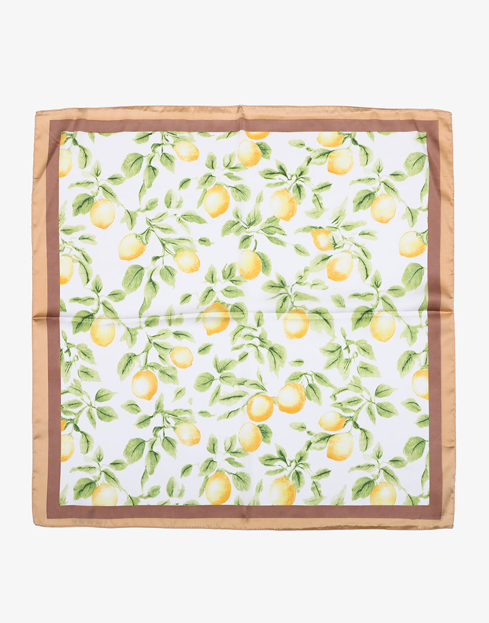 Vierkante sjaal lemons beige