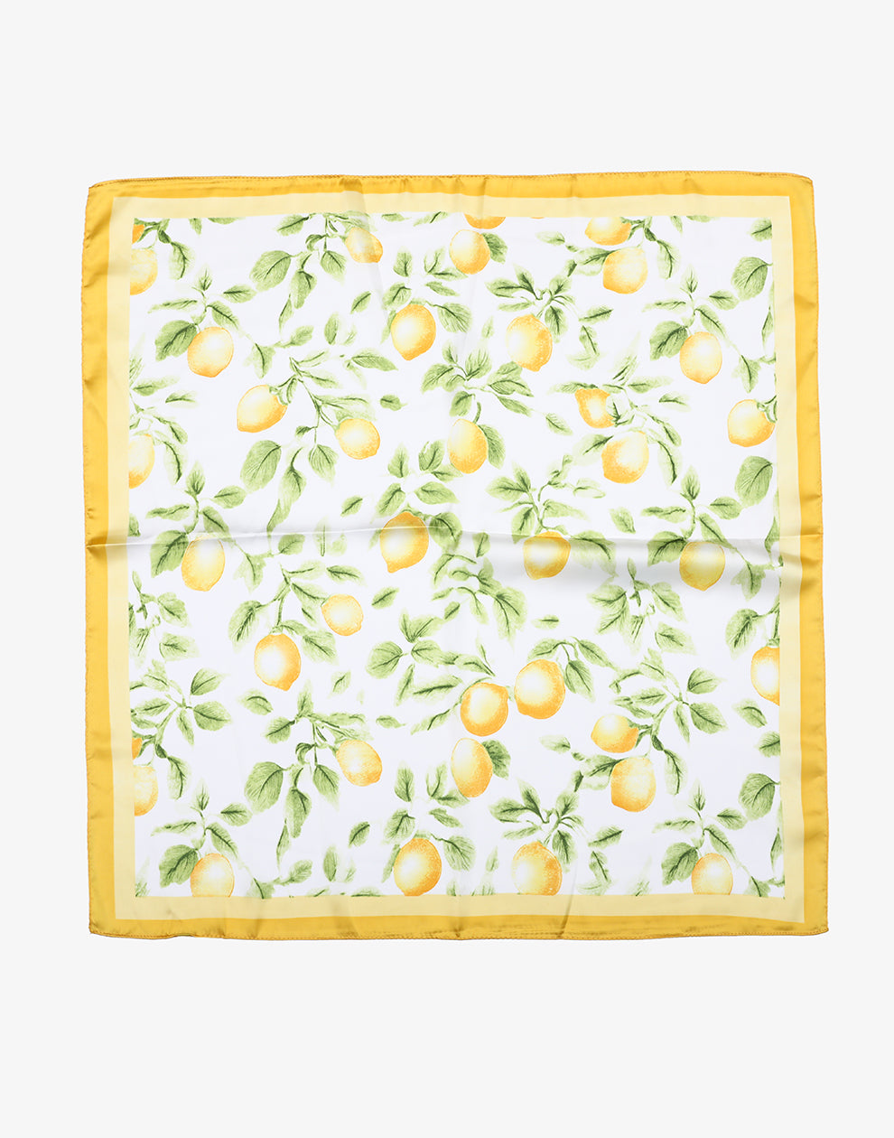 Vierkante sjaal lemons geel