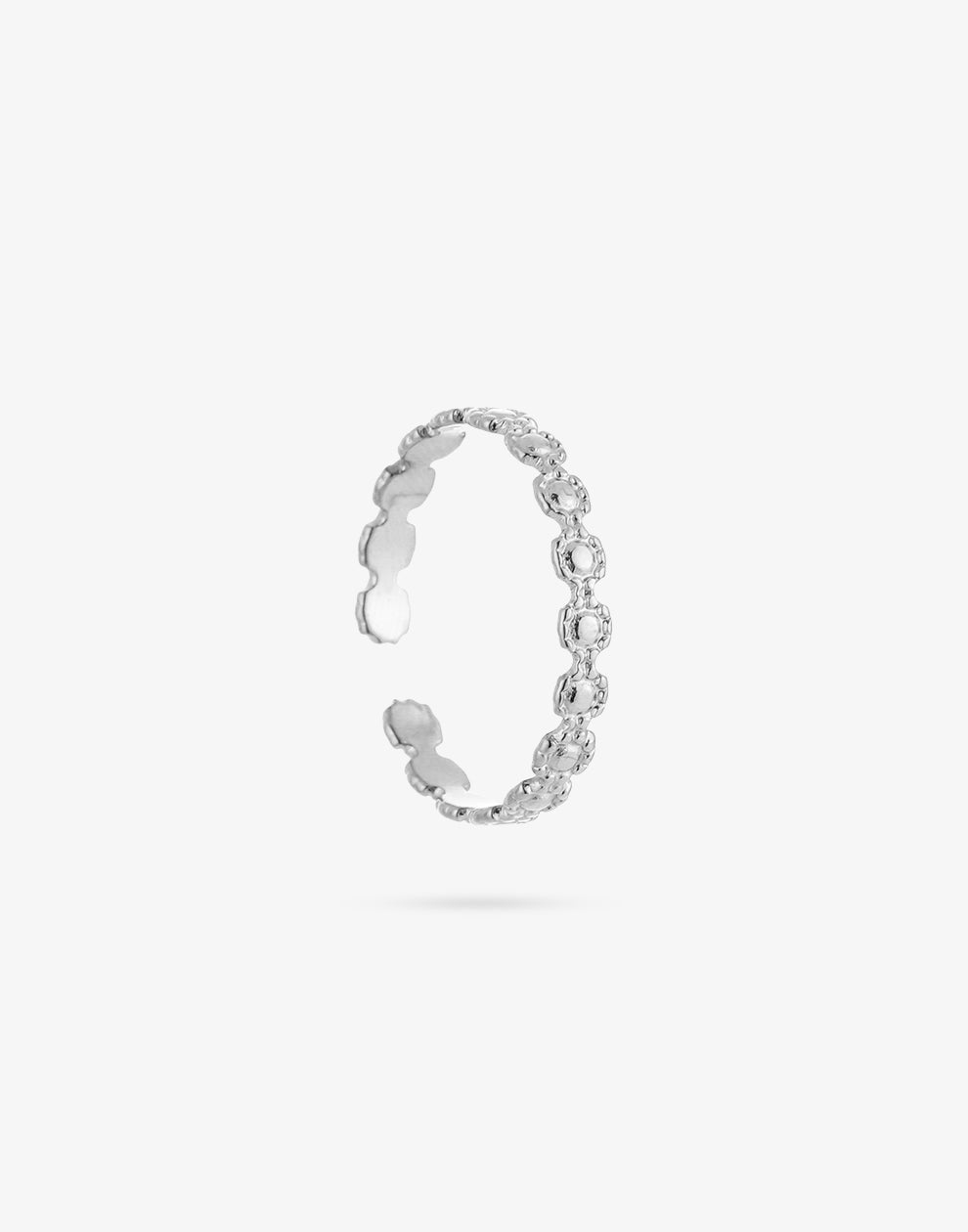 Ring cirkels met rand zilverkleurig
