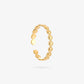 Ring cirkels met rand goudkleurig