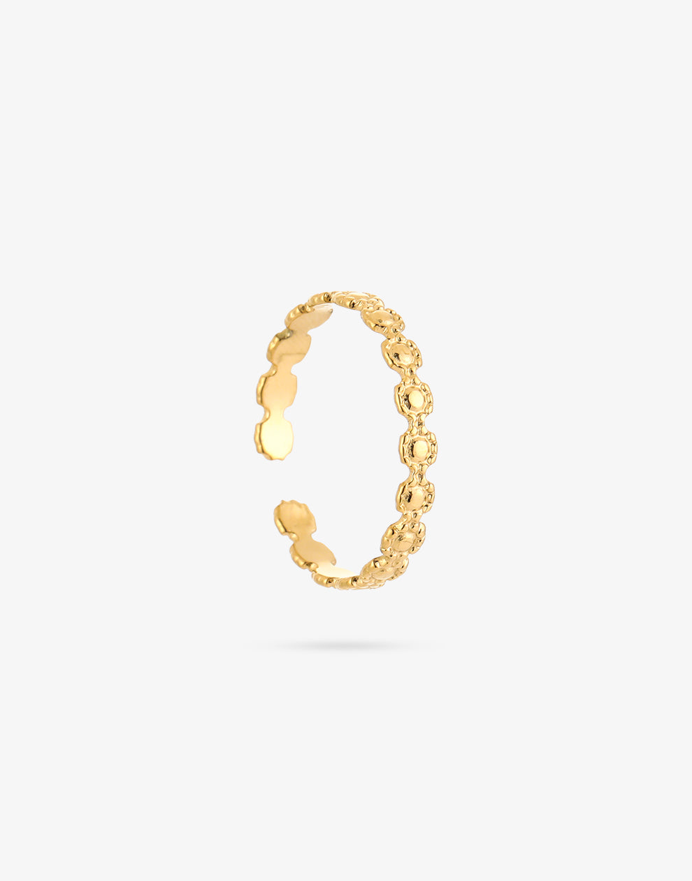 Ring cirkels met rand goudkleurig