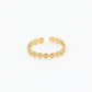Ring cirkels met rand goudkleurig