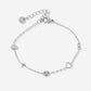 Armband fijne symbolen zilverkleurig