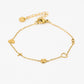 Armband fijne symbolen goudkleurig