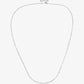 Lange ketting staafjes 90cm zilverkleurig
