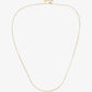 Lange ketting staafjes 90cm goudkleurig