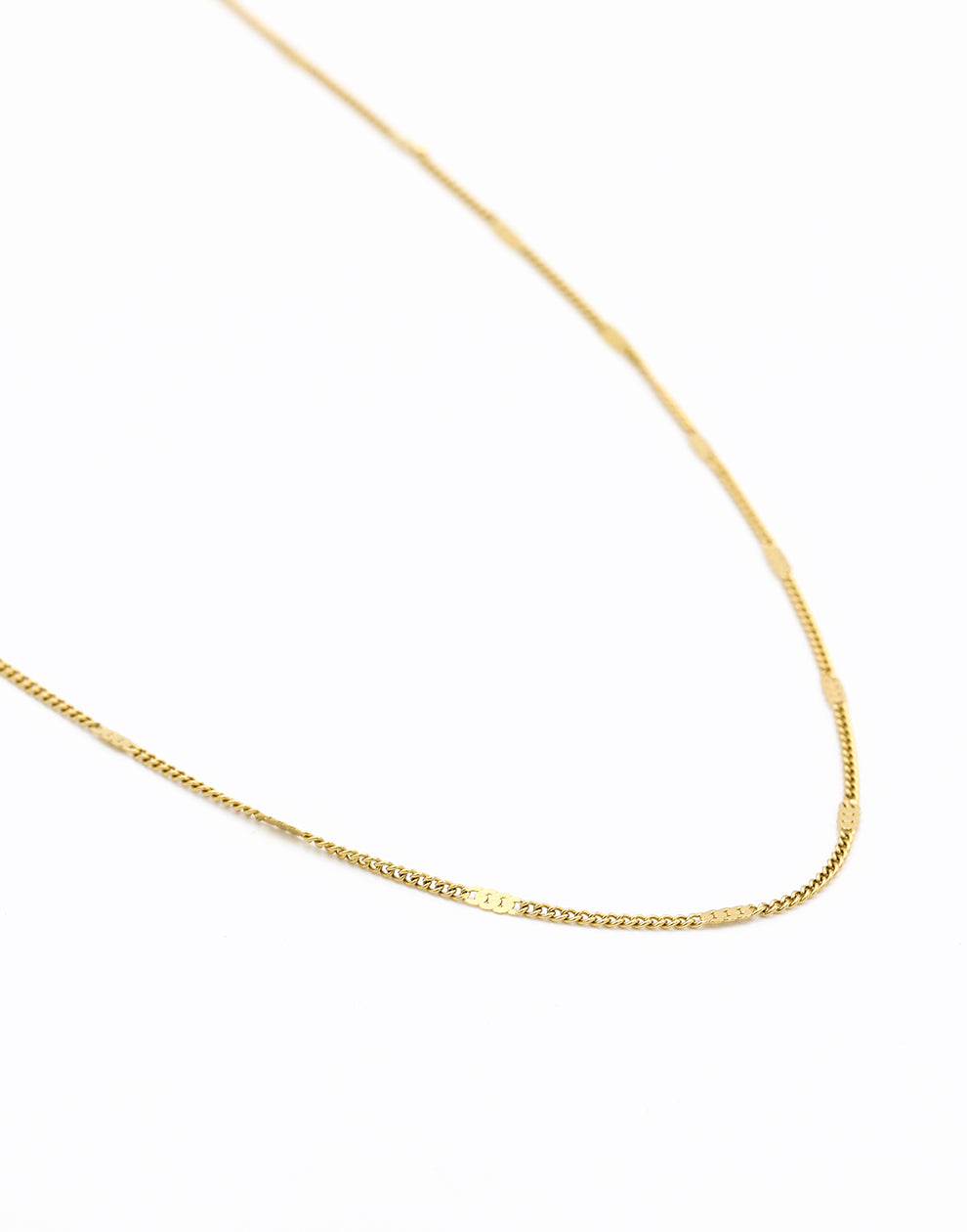 Lange ketting staafjes 90cm goudkleurig