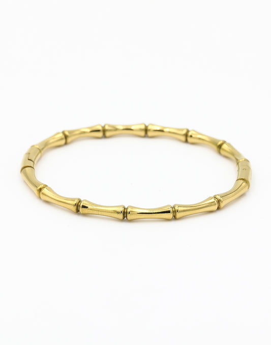 Bangle bamboo goudkleurig