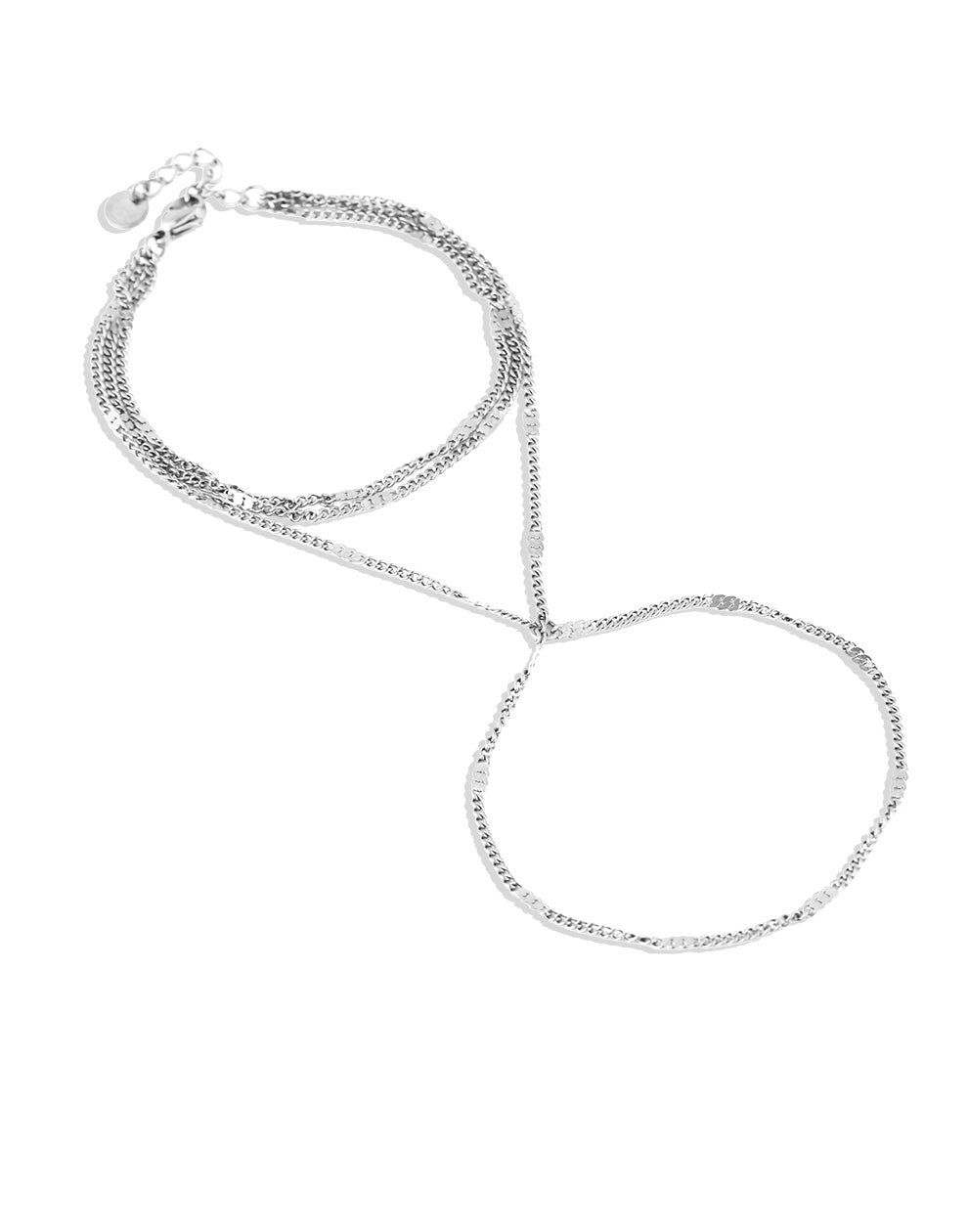 Hand chain classic zilverkleurig