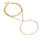 Hand chain classic goudkleurig